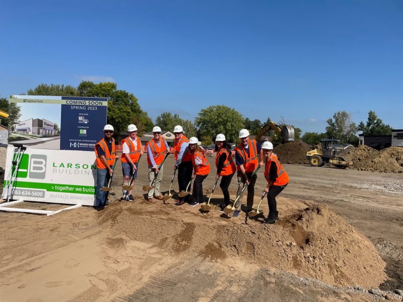 Image for Highland Bank Breaks Ground on New Branch Office in St. Michael Business District